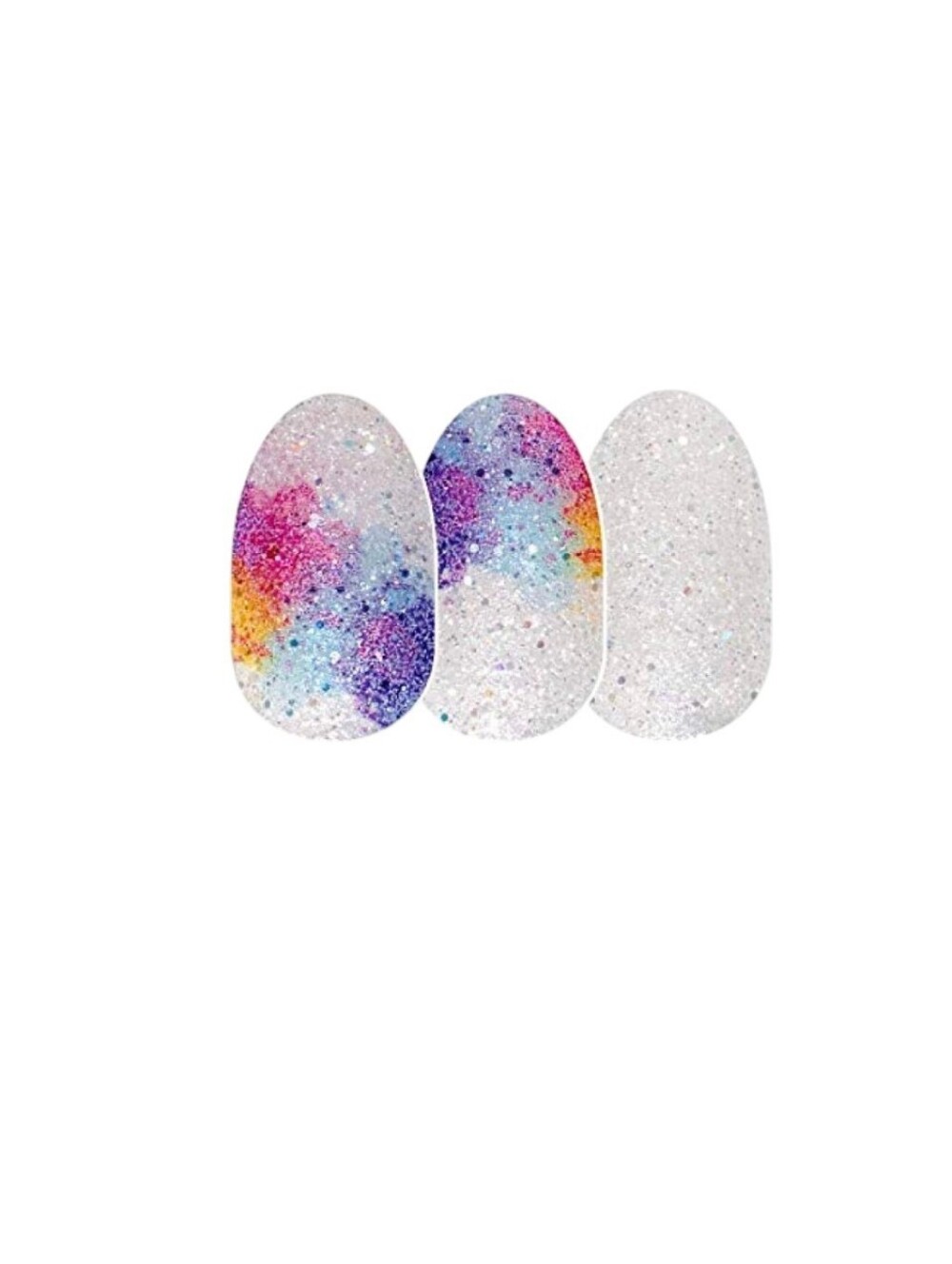Color Street Paint The Town Nail Polish Strip Set Glitter Ombre Rainbow